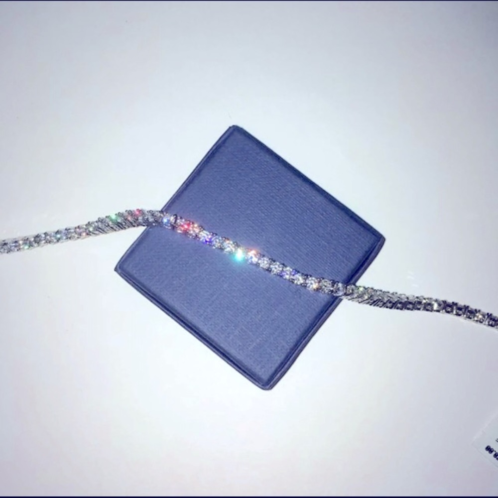 Silvershake Tennis Bracelet Cubic Zirconia New In Box With Tags
